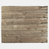 Bruin hout Patroon Handsome Rustic Fleece Deken (Voorkant (Horizontaal))