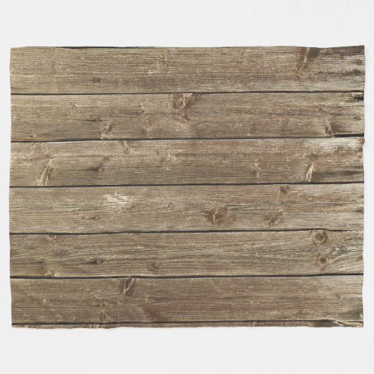 Bruin hout Patroon Handsome Rustic Fleece Deken (Voorkant (Horizontaal))
