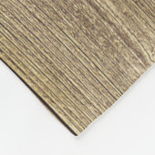 Bruin hout Patroon Handsome Rustic Fleece Deken (Hoek)