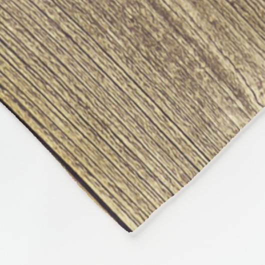 Bruin hout Patroon Handsome Rustic Fleece Deken (Hoek)