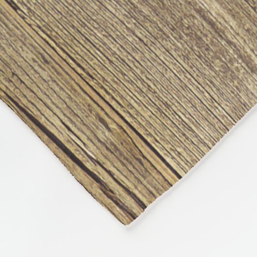 Bruin hout Pattern Rustic Fleece Blanket Deken (Hoek)