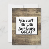 Bruin hout Rustige Paardenplank Kaart (Voorkant)