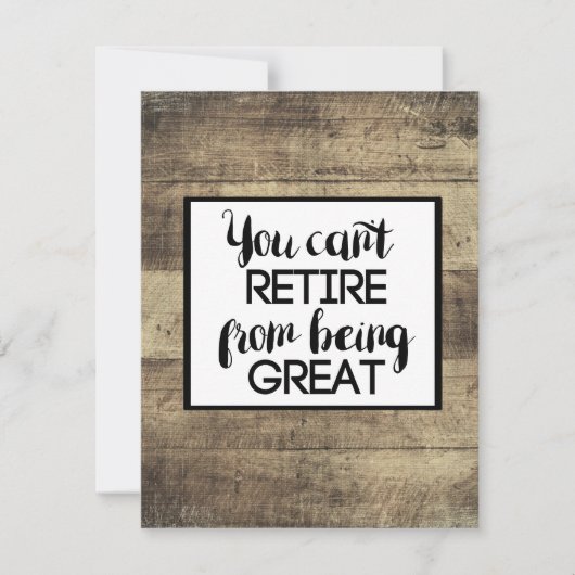 Bruin hout Rustige Paardenplank Kaart (Voorkant)