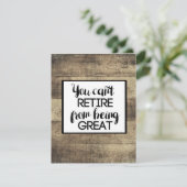 Bruin hout Rustige Paardenplank Kaart (Staand voorkant)