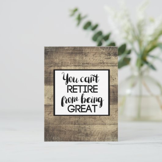 Bruin hout Rustige Paardenplank Kaart (Staand voorkant)