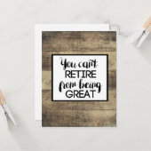 Bruin hout Rustige Paardenplank Kaart (Voorkant / Achterkant in situ)