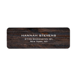 Bruin Hout Textuur Professioneel Elegant Modern Etiket