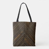 Bruin houten lijst tote bag (Achterkant)