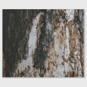 Bruin houten log cadeaupapier (Vlak)
