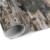 Bruin houten log cadeaupapier (Rol Hoek)