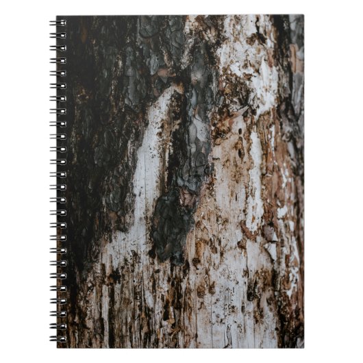Bruin houten log notitieboek (Voorkant)