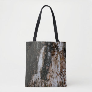 Bruin houten log tote bag