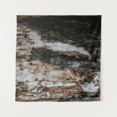 Bruin houten log wandkleed (Voorkant (horizontaal))