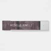 Bruin houten ontwerp Achtergrond leverbaar Deurbordje (Voorkant)