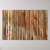 Bruin houten oppervlak poster (Voorkant)