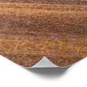 Bruin houten oppervlak poster (Hoek)