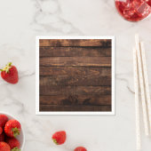 Bruin houten papieren servetten (Insitu)