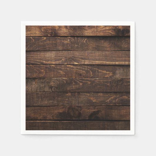 Bruin houten papieren servetten (Voorkant)