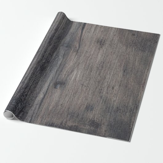 Bruin houten plaat cadeaupapier (Uitgerold)
