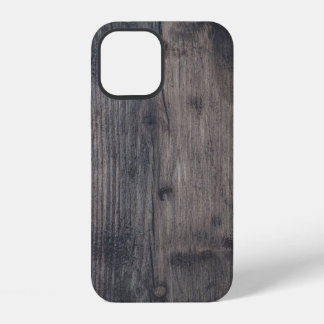 Bruin houten plaat iPhone 12 hoesje