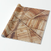 Bruin houten plafond cadeaupapier (Uitgerold)
