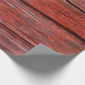 Bruin houten plank cadeaupapier (Hoek)