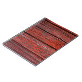 Bruin houten plank notitieboek (Linkerzijde)