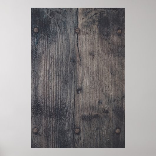 Bruin houten plank poster (Voorkant)
