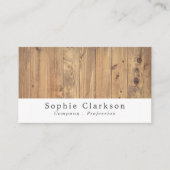 Bruin-houten-plankeffect, bijtend visitekaartje (Voorkant)