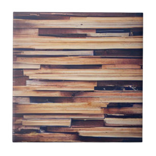 Bruin houten planken tegeltje
