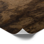 Bruin Houten Textuur Abstracte Achtergrond Poster (Hoek)