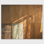 Bruin houten wand cadeaupapier (Vlak)