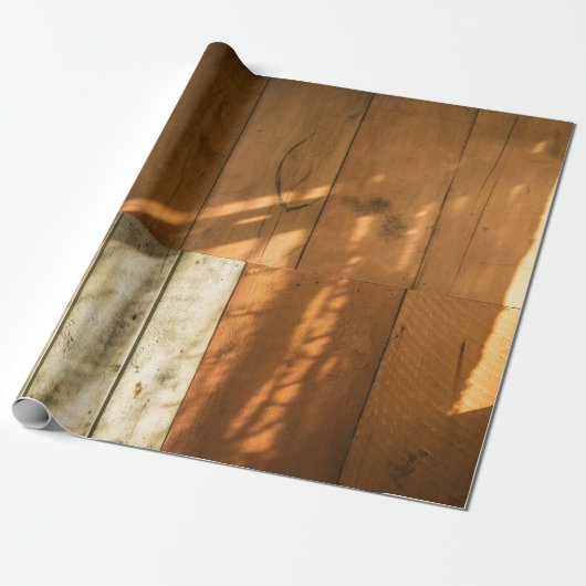 Bruin houten wand cadeaupapier (Uitgerold)