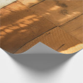 Bruin houten wand cadeaupapier (Hoek)