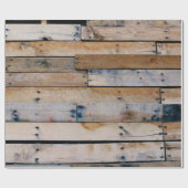Bruin houten wand cadeaupapier (Vlak)