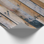 Bruin houten wand cadeaupapier (Hoek)