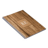 Bruin houtextuur Foto Notitieboek (Rechterzijde)