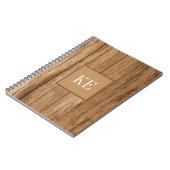 Bruin houtextuur Foto Notitieboek (Linkerzijde)