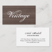  bruin houtnerf visitekaartsjabloon visitekaartje (Voorkant / Achterkant)