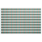 Bruin | Hunter Green | White Argyle Pattern Stof (Yard (91,4 cm))