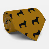 Bruin Husky Stropdas (Opgerold)