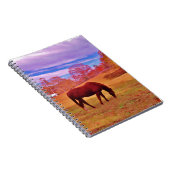 > Bruin in een droomkleurig veld Notitieboek (Rechterzijde)