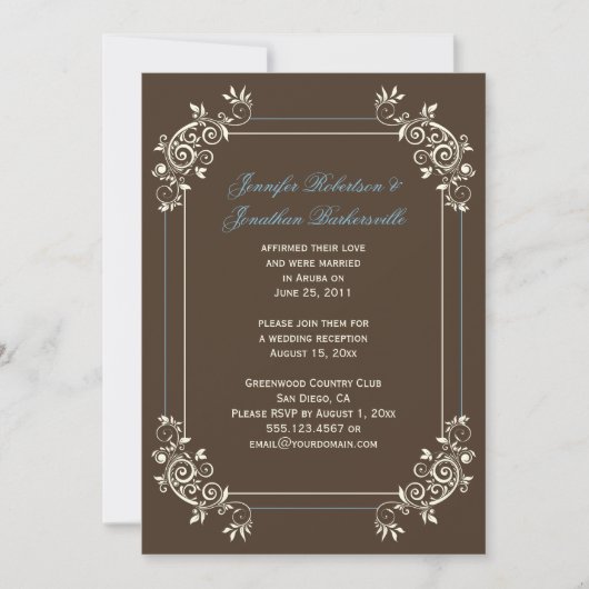  bruin ivoorhout kaart (Voorkant)