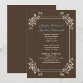  bruin ivoorhout kaart (Voorkant / Achterkant)