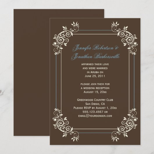  bruin ivoorhout kaart (Voorkant / Achterkant)