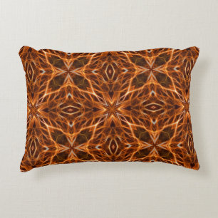 Bruin Kaleidoscoop Mandala Patroon Accent Kussen