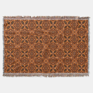 Bruin Kaleidoscoop Mandala Patroon Deken