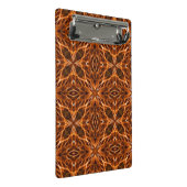 Bruin Kaleidoscoop Mandala Patroon Mini Klembord (Schuin)