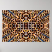 Bruin kaleidoscoop poster (Voorkant)