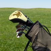 Bruin kangoeroe-ontwerp golfheadcover (Insitu)
